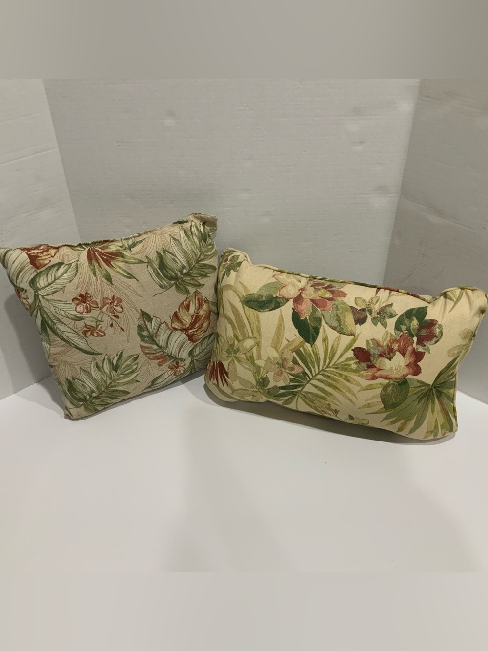 Set of 2 Botanical Indoor/Outdoor Gardener’s Supply Throw Pillows for Home Decor